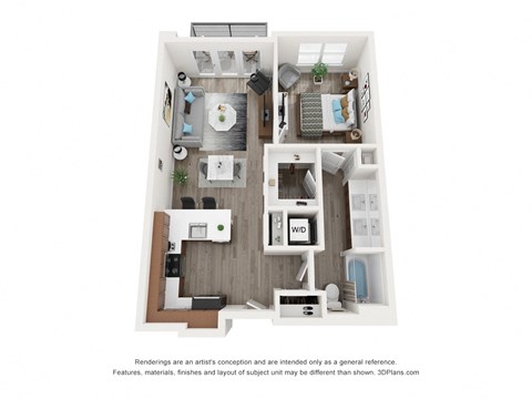 bedroom floor plan | luxury apartments in towson md | the southerly